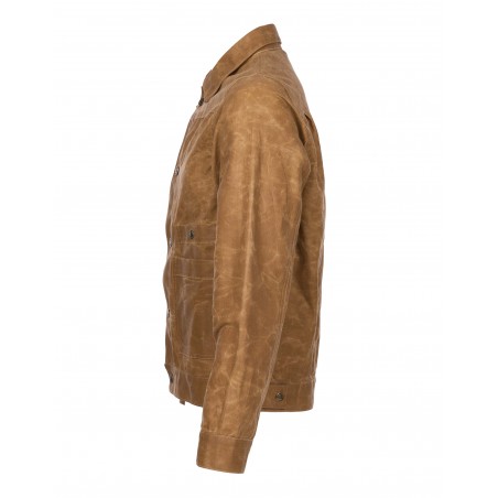 Veste 1908 Miner Jacket waxed tan - Pike Brothers