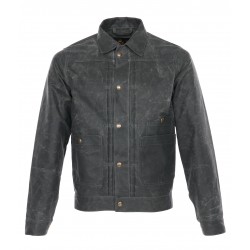 Jacke 1908 Miner Jacket waxed olive - Pike Brothers