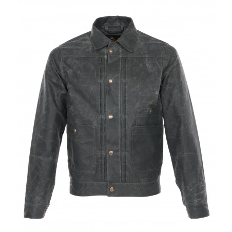1908 Miner Jacket Waxed Olive - Pike Brothers