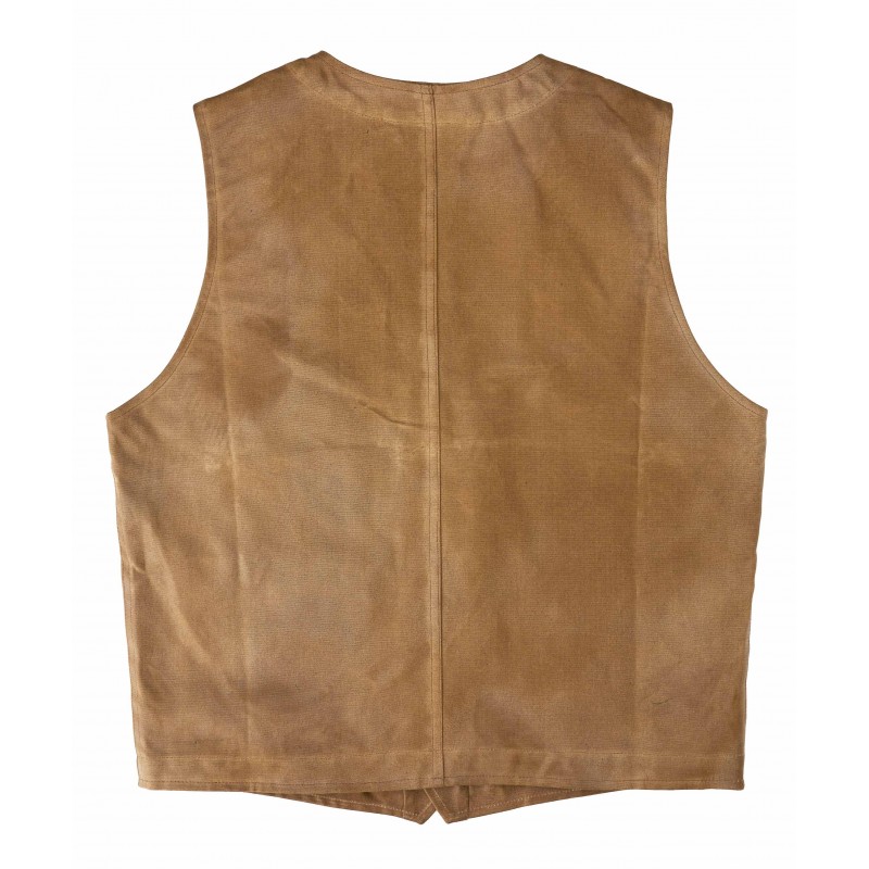 Weste 1937 Roamer Vest waxed tan - Pike Brothers