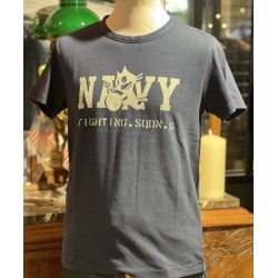 T-Shirt NAVY Fighting Squadron Blau – In Memories Sportswear
