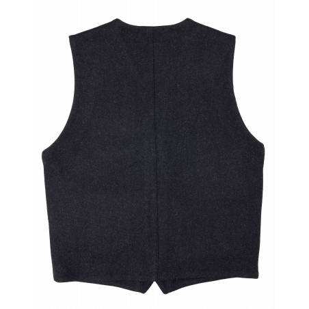1937 Roamer Vest Beaver black wool waistcoat - Pike Brothers