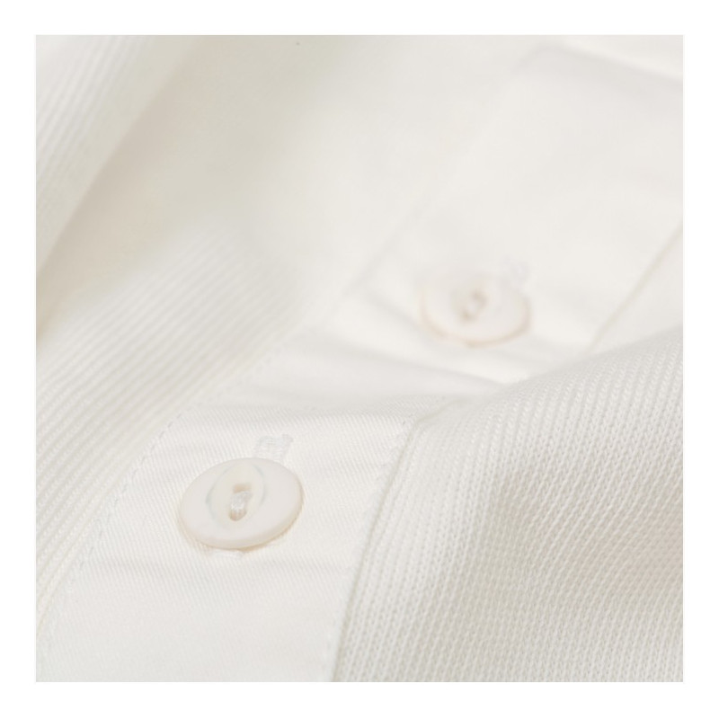 Short-sleeve ecru button-placket T-shirt - Utility Shirt Short Sleeve ecru
