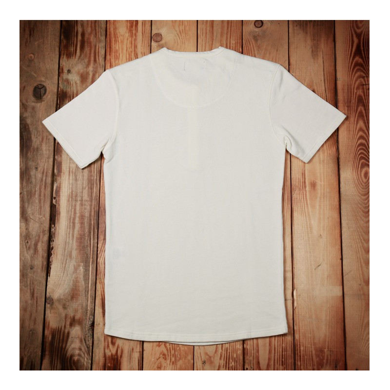 T-shirt met knoopsluiting korte mouwen ecru - Utility Shirt Short Sleeve ecru