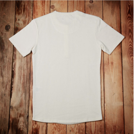 T-Shirt mit Knopfleiste kurzärmelig ecru – Utility Shirt Short Sleeve Ecru