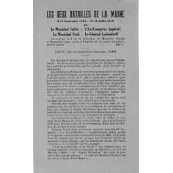 Les deux batailles de la Marne - 5-11 Septembre 1914 -... 2