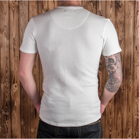 T-Shirt mit Knopfleiste kurzärmelig ecru – Utility Shirt Short Sleeve Ecru