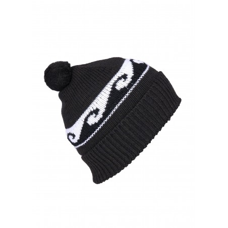 Black Beanie 100% Wool - 1969 Baja Beanie El Coyote - Pike Brothers