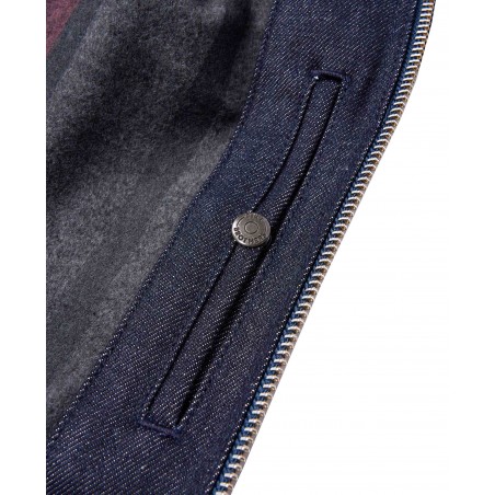 Blouson en Jean Denim Brut 3XL - 1965 Lumber Jacket 18oz indigo Pike Brothers