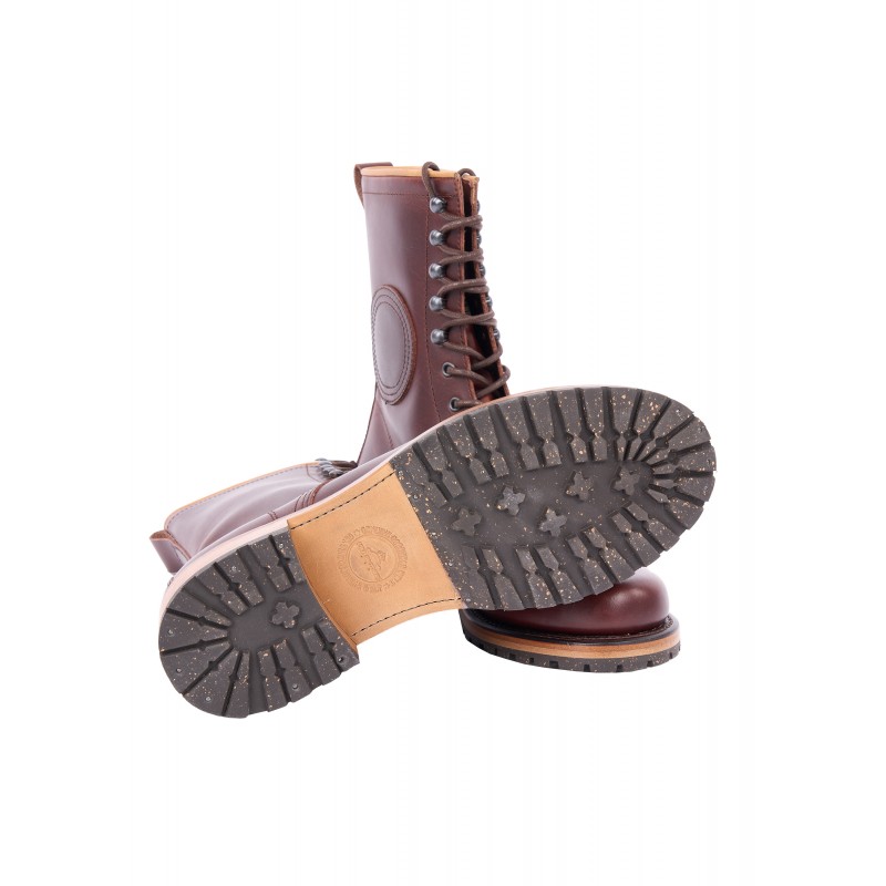 Bruinleren motorlaarzen 1966 Explorer Boots...