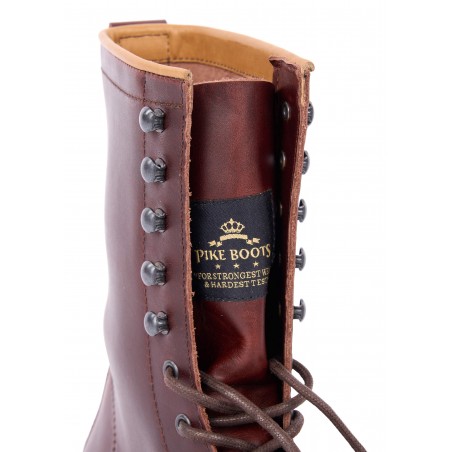 Motorradstiefel Leder Braun 1966 Explorer Boots brown - Pike Brothers