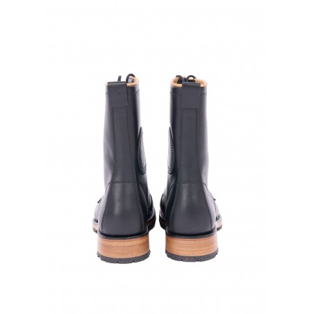 Motorlaarzen Zwart Leer 1966 Explorer Boots black - Pike Brothers