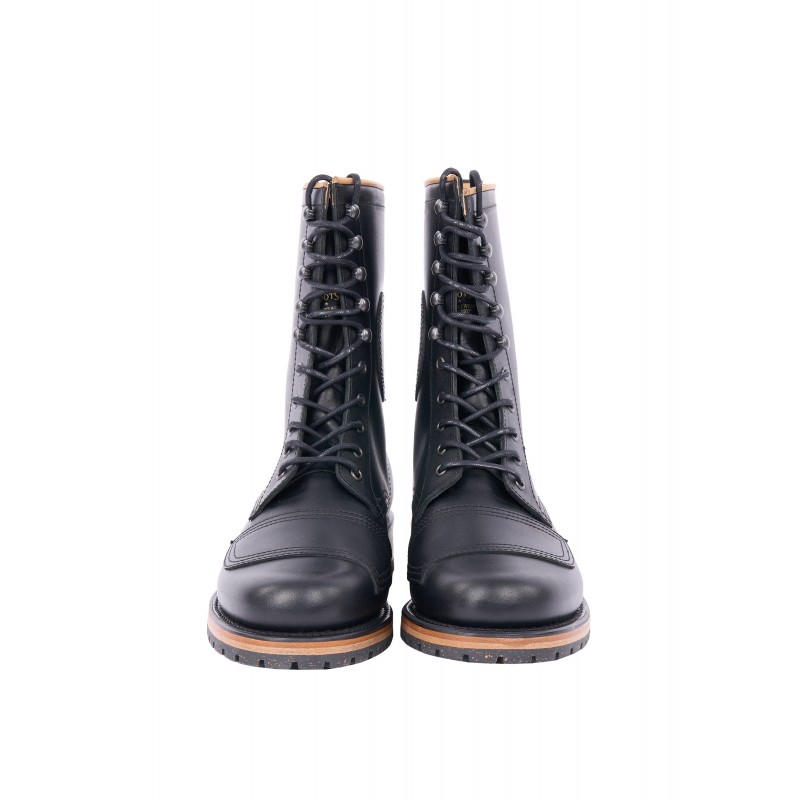 1966 Explorer Boots Black Leather Motorcycle...