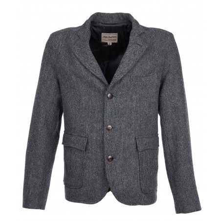 Graue Wolljacke – 1932 Surveyor Cricketeer Jacket Dundee grey – Pike Brothers