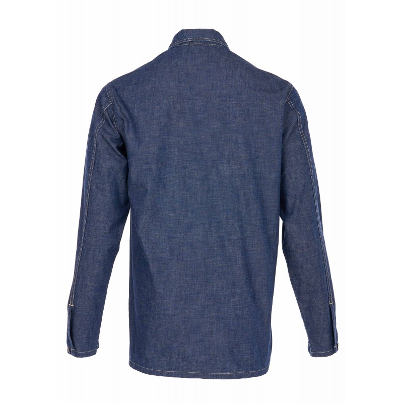 Overhemd 1940 Army Denim Shirt indigo 9 oz -...