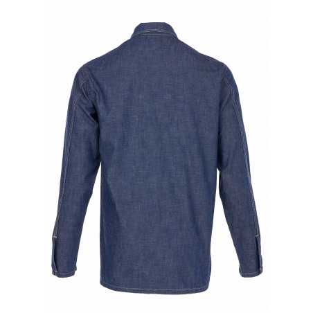 1940 Army Denim Shirt Indigo 9 oz - Pike Brothers