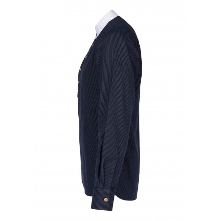 Hemd mit geradem Kragen aus Baumwolle – 1923 Buccaneer Shirt Seattle blue – Pike Brothers