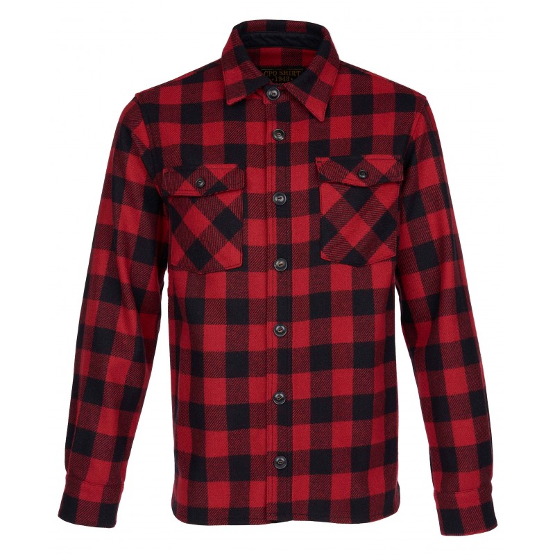 1943 CPO Shirt Otsego Red Flannel Shirt - Pike...