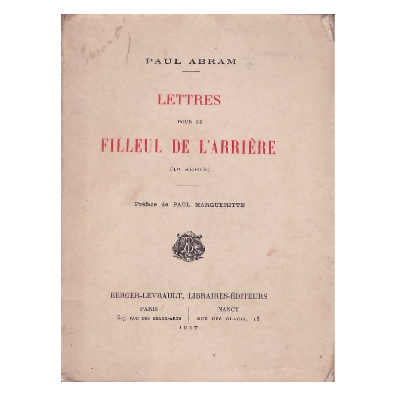 BRIEFE FÜR DEN PATENSOHN DER HEIMATFRONT (1....