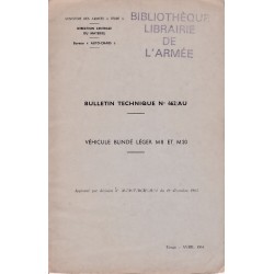 BULLETIN TECHNIQUE N°462/AU - véhicule blindé léger...
