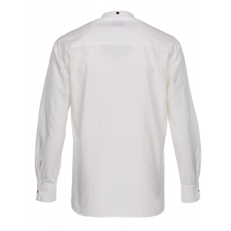 Mandarin Collar Shirt 100% Cotton White - 1923...