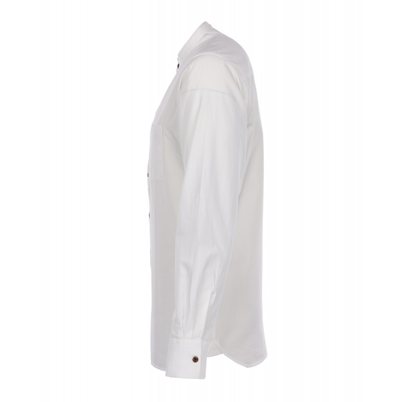 Mandarin Collar Shirt 100% Cotton White - 1923...