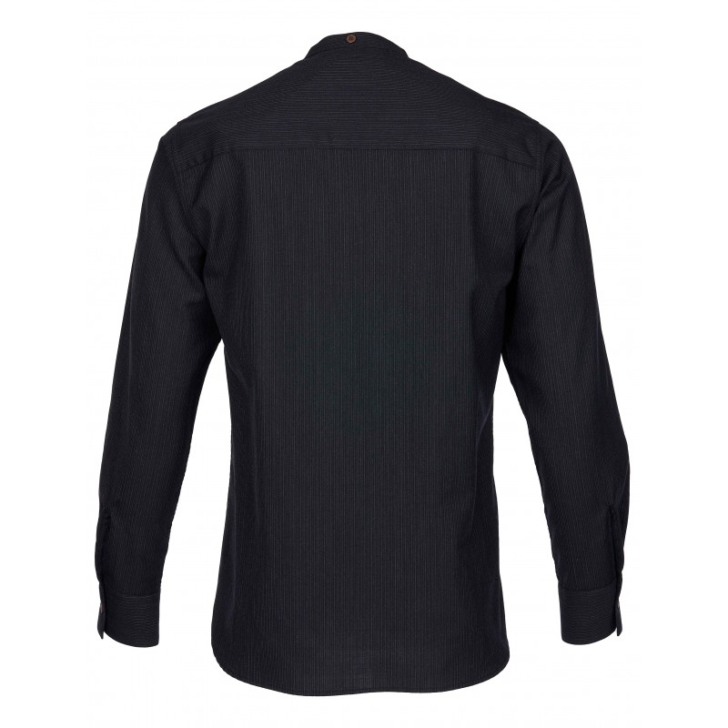 Black Mao Collar Shirt 100% Wool - 1923...