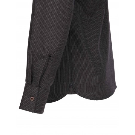 Hemd Mao-Kragen 100% Wolle braun - 1923 Buccanoy Shirt Palmeira brown - Pike Brothers