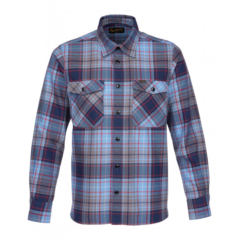 Hemd 1943 CPO Shirt Shelton Blue - Pike Brothers