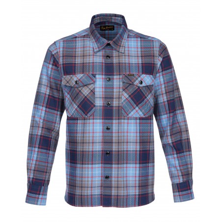 Chemise 1943 CPO Shirt Shelton blue - Pike Brothers