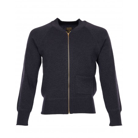 Gilet 1943 C2 laine merinos Sweater Grey - Pike Brothers