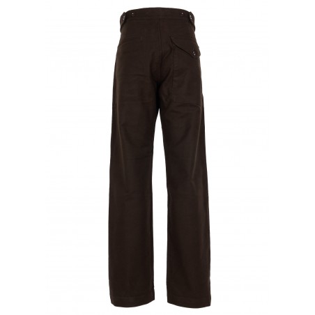 Englische Hose - 1952 Pattern Trousers Moleskin soil brown – Pike Brothers