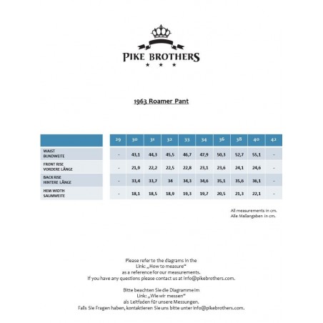 Jean denim 1963 Roamer Pant 13oz Pitch black - Pike Brothers