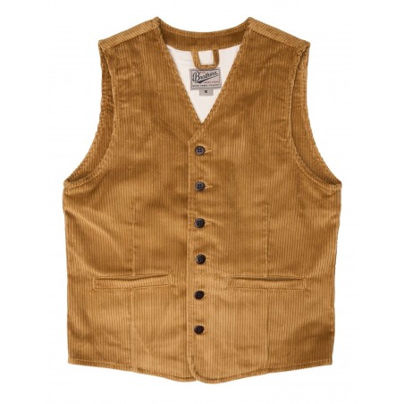 Cord-Weste 1905 Hauler Vest Goliath Cord Mustard - Pike Brothers