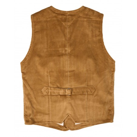 Ribfluwelen vest 1905 Hauler Vest Goliath Cord Mustard - Pike Brothers