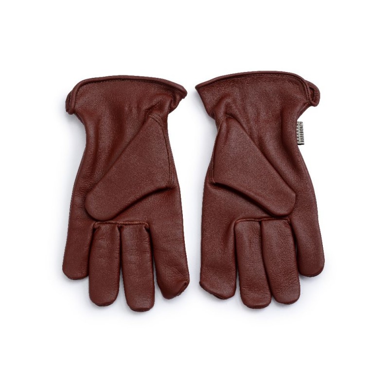 Cognac Leather Gloves - Leather Classic Gloves...