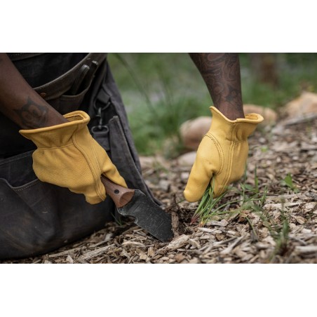 Gants Cuir Jaune - Leather Classic Gloves Natural Barebones Living