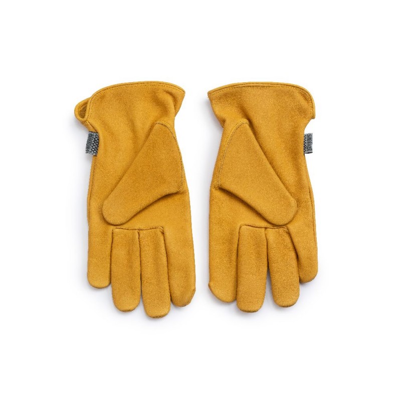 Yellow Leather Gloves - Leather Classic Gloves...