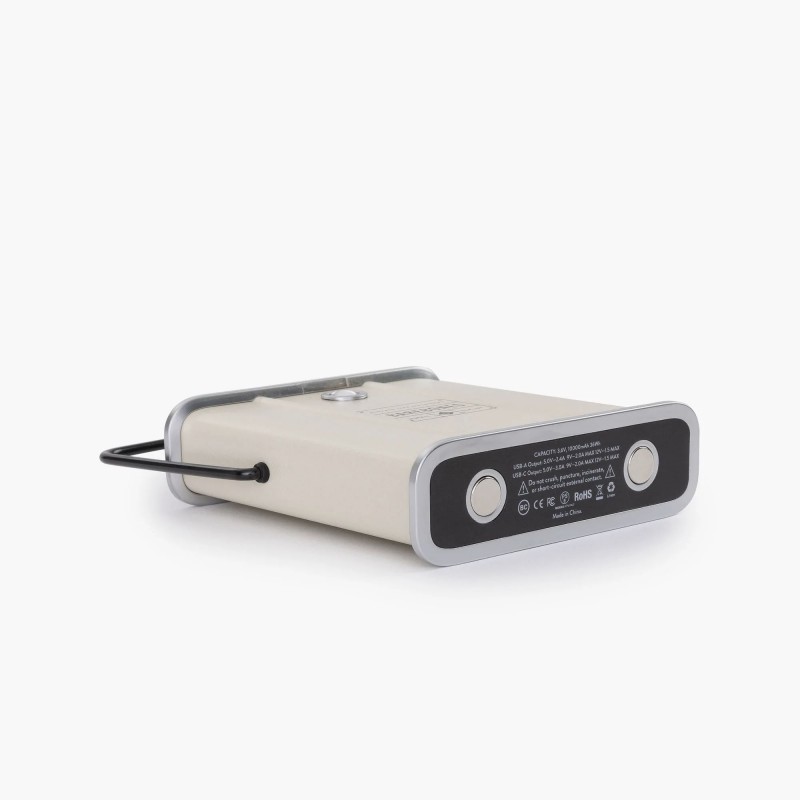 White Vintage POWERBANK 10,000 MAH External...