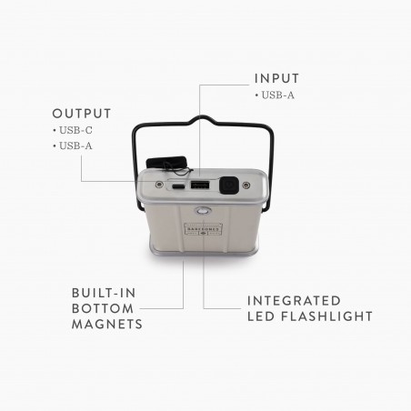 Externe Batterie POWERBANK 10.000 MAH VINTAGE weiß - Barebones Living