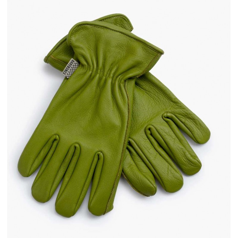 Handschuhe aus olivgrünem Leder - Leather...