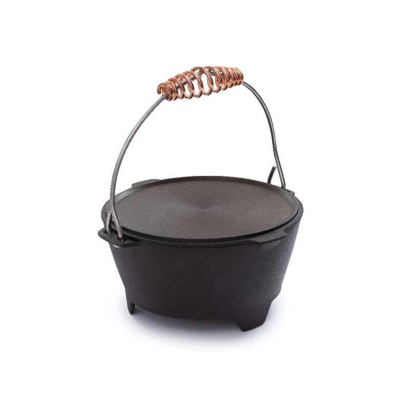 Gepolijste hollandse gietijzeren kookpot - CAST...