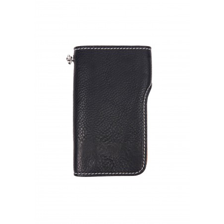 Black Leather Wallet - 1937 Roamer Wallet Seal Black Pike Brothers