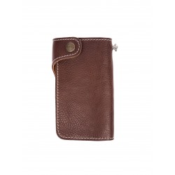 Bruinleren portemonnee - 1937 Roamer Wallet seal brown...