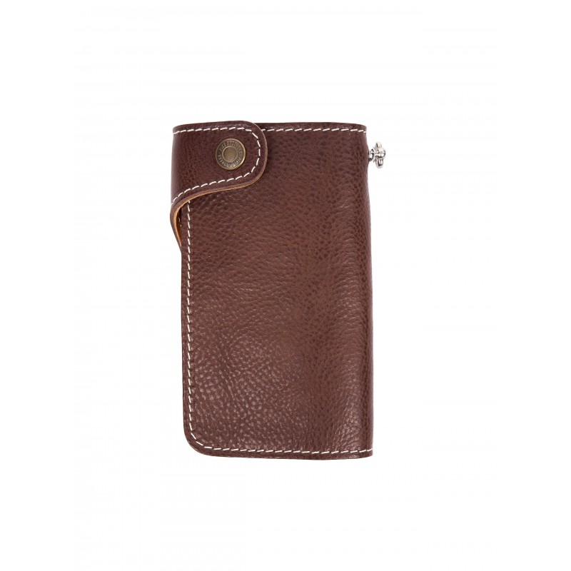Brown Leather Wallet - 1937 Roamer Wallet Seal...