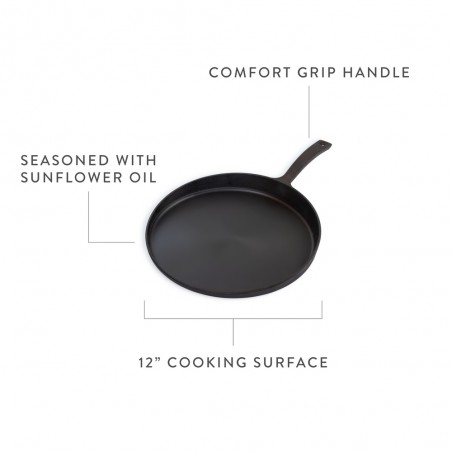 Cast Iron Flat Pan - Barebones Living