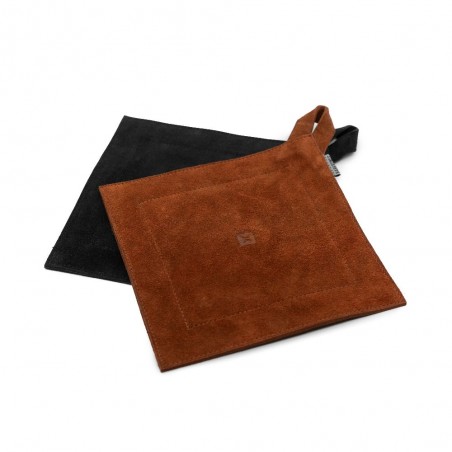 Topfhandschuh schwarz – LEATHER HOT PAD BLACK – Barebones Living
