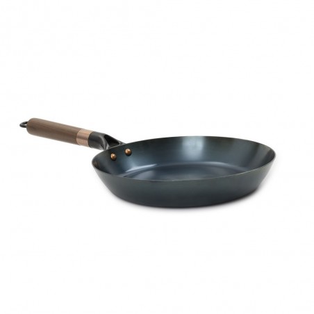 22cm Blue Carbon Steel Skillet - BLUE CARBON STEEL SKILLET 9" - Barebones Living