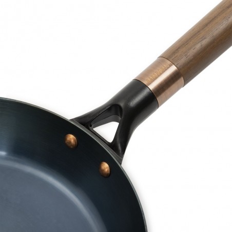 22cm Blue Carbon Steel Skillet - BLUE CARBON STEEL SKILLET 9" - Barebones Living