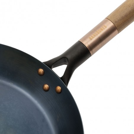 30cm Blue Carbon Steel Skillet - BLUE CARBON STEEL SKILLET 12" - Barebones Living